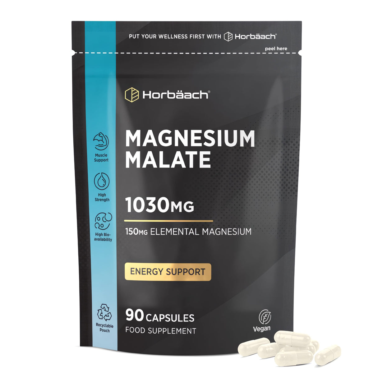 Magnesium Malate 1000 mg | 90 Capsules