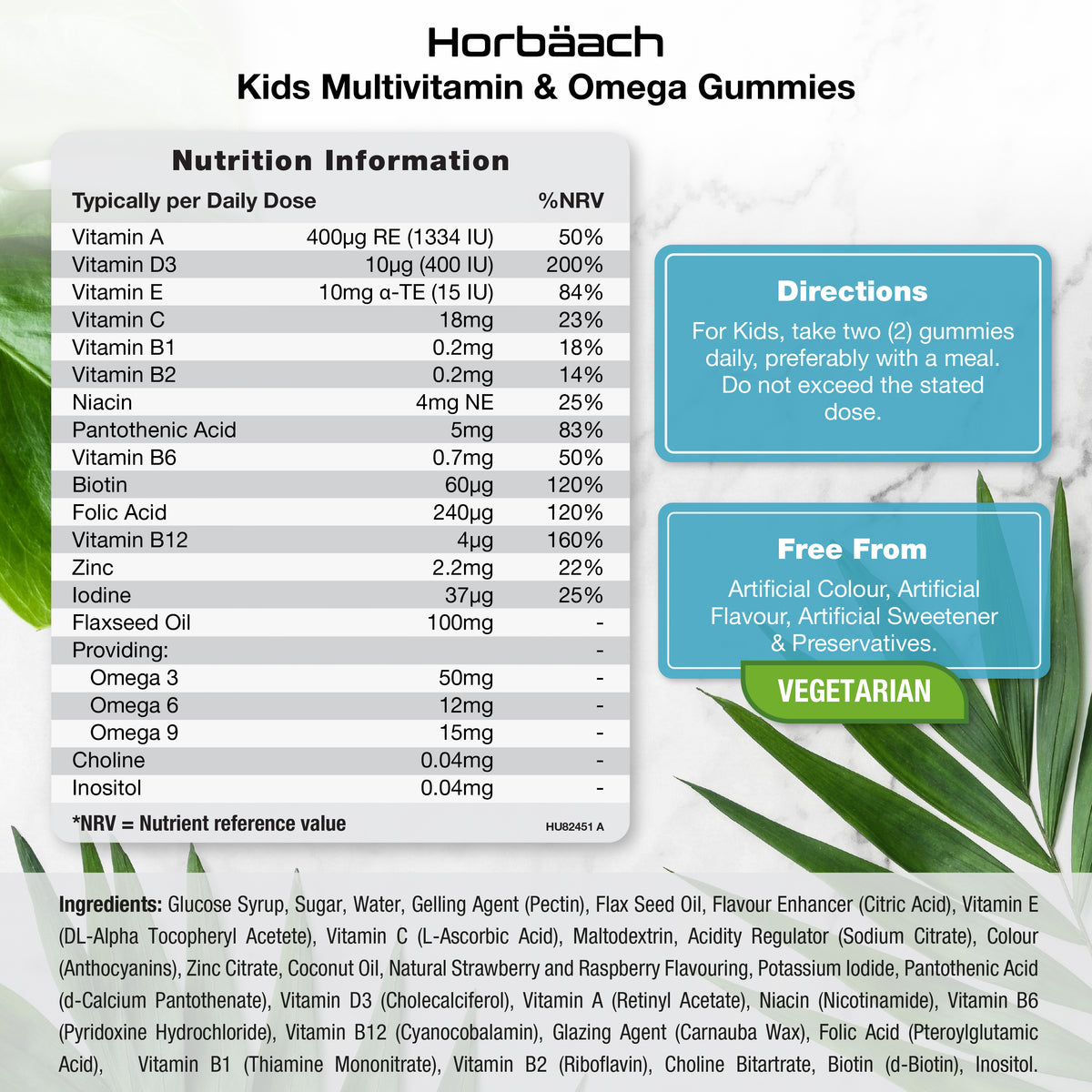 Multivitamin with Omega 369 For Kids | 60 Gummies