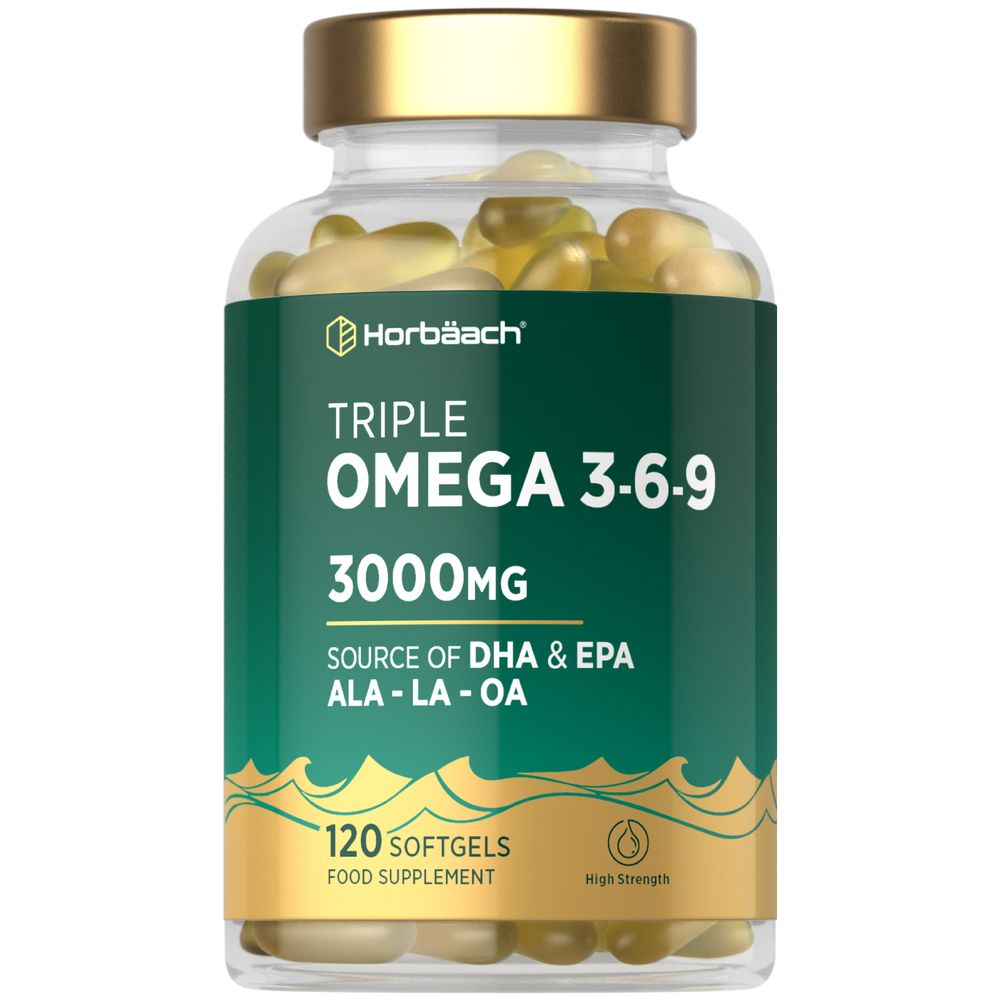 Omega 3-6-9 3000 mg with EPA, DHA & ALA | 120 Softgels