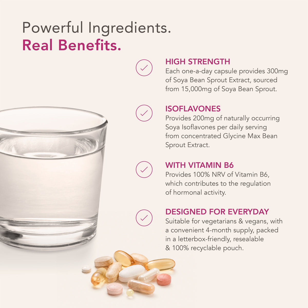 Soya Isoflavonones 15,000 mg | 120 Capsules