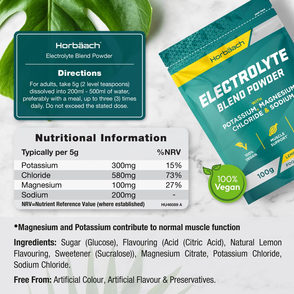Electrolyte Powder | Lemon Flavour | 100 g