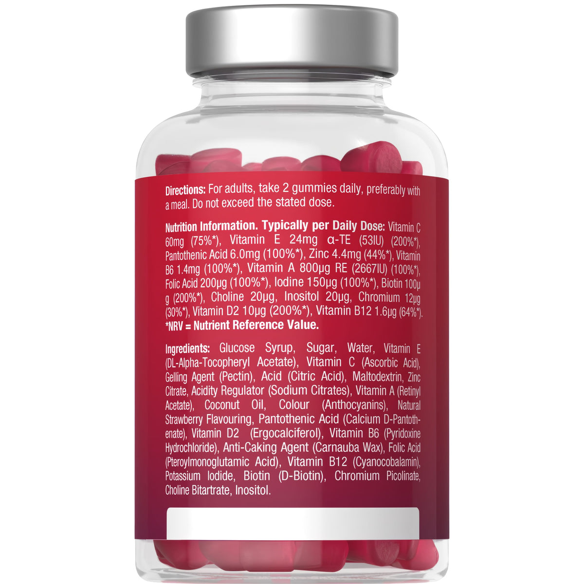 HU Adult Multivitamin bottle with 120 vegan gummies.