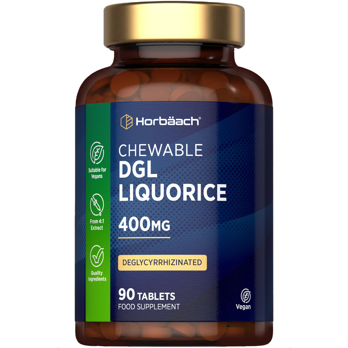 DGL Licorice 400 mg | 90 Chewable Tablets