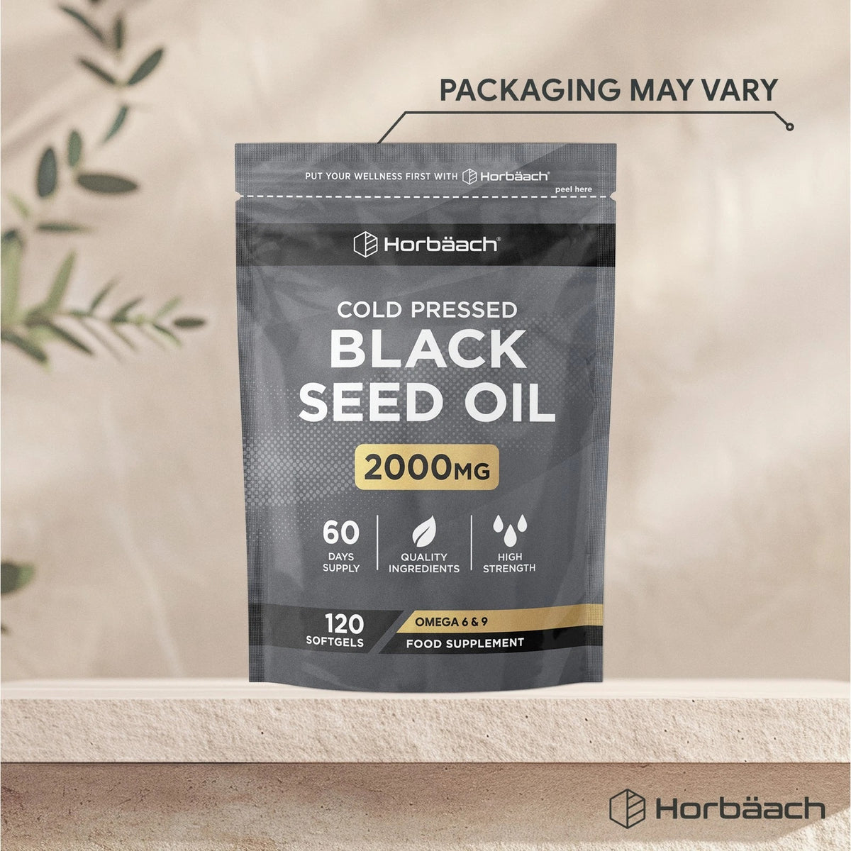 Cold Pressed Black Seed Oil 2000mg, 120 Softgels.