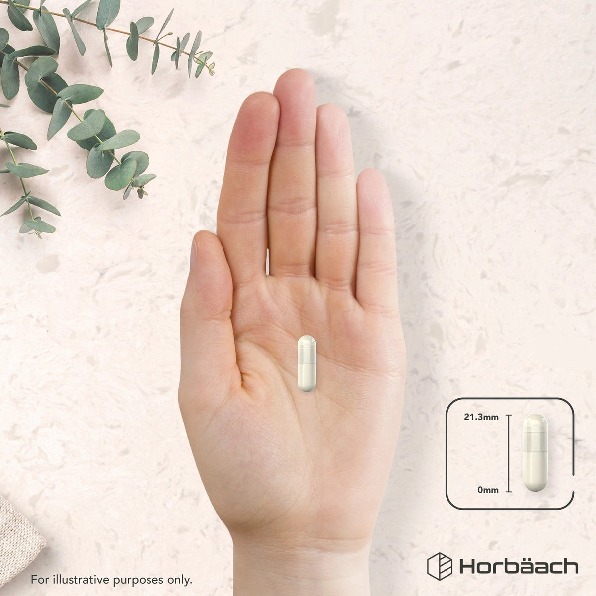 The capsule measures 21.3mm in length.