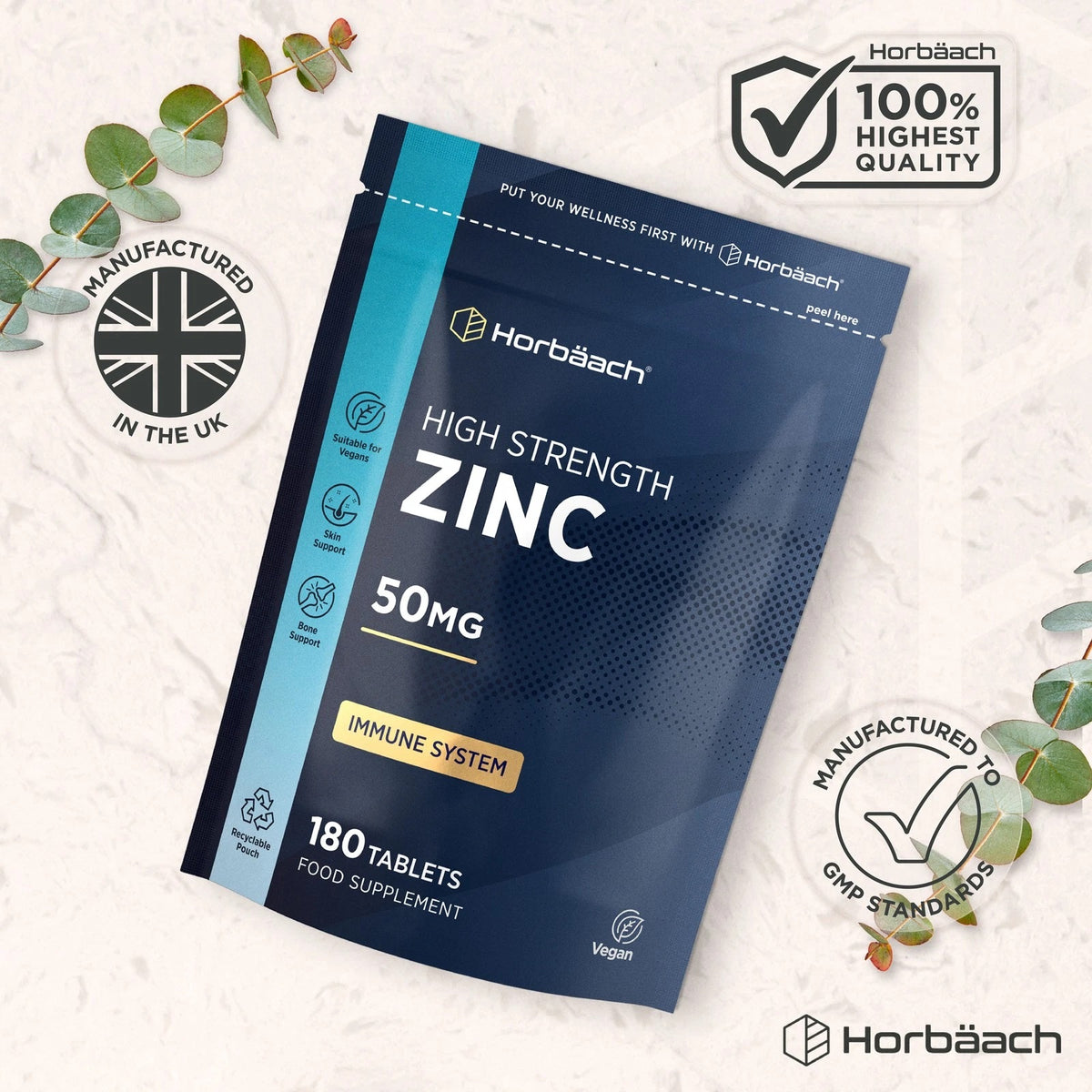 Zinc 50 mg | 180 Tablets